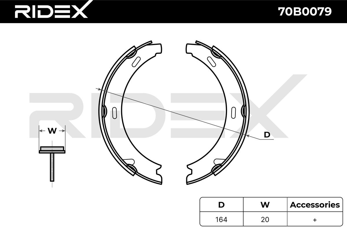 RIDEX 70B0079 Brake Shoe...