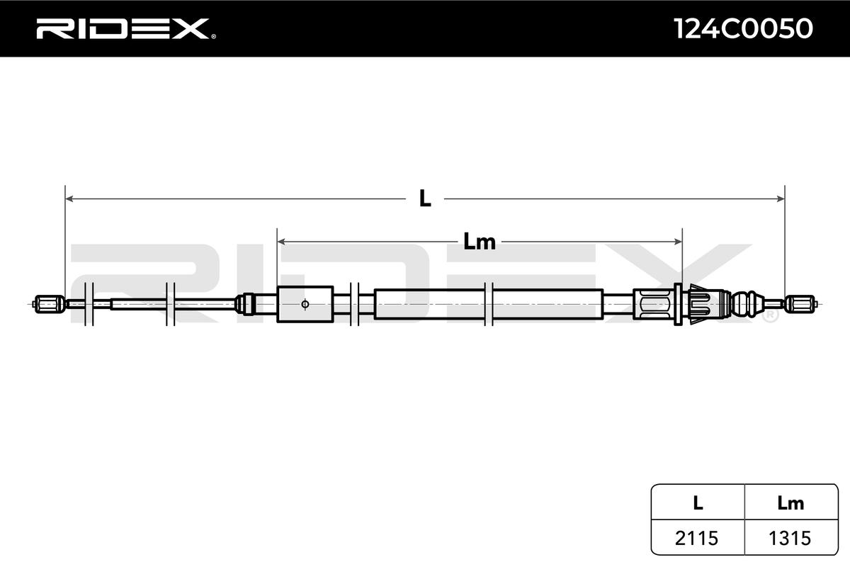 RIDEX 124C0050 Cable Pull,...