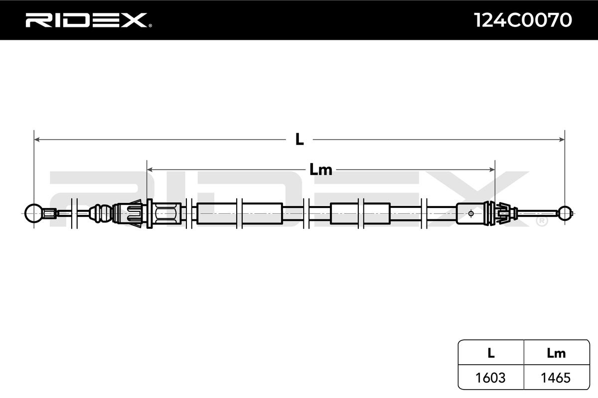 RIDEX 124C0070 Cable Pull,...