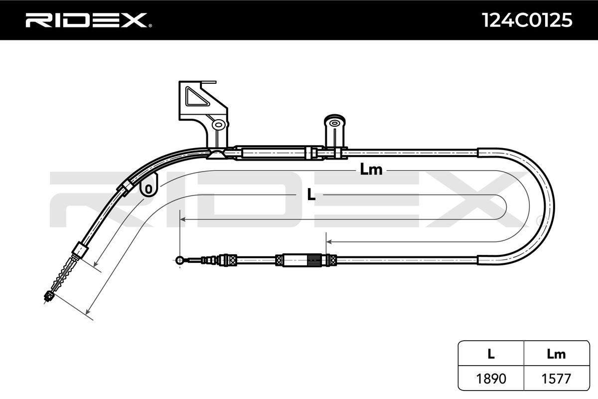 RIDEX 124C0125 Cable Pull,...