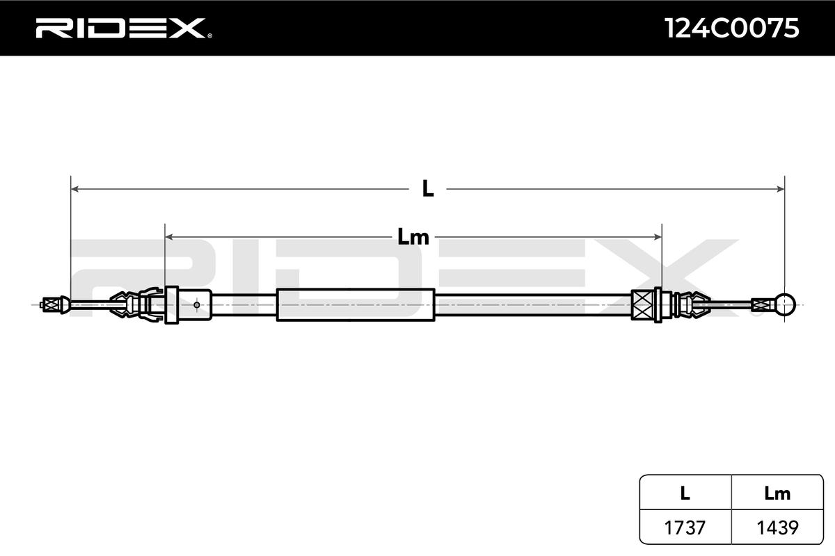 RIDEX 124C0075 Cable Pull,...