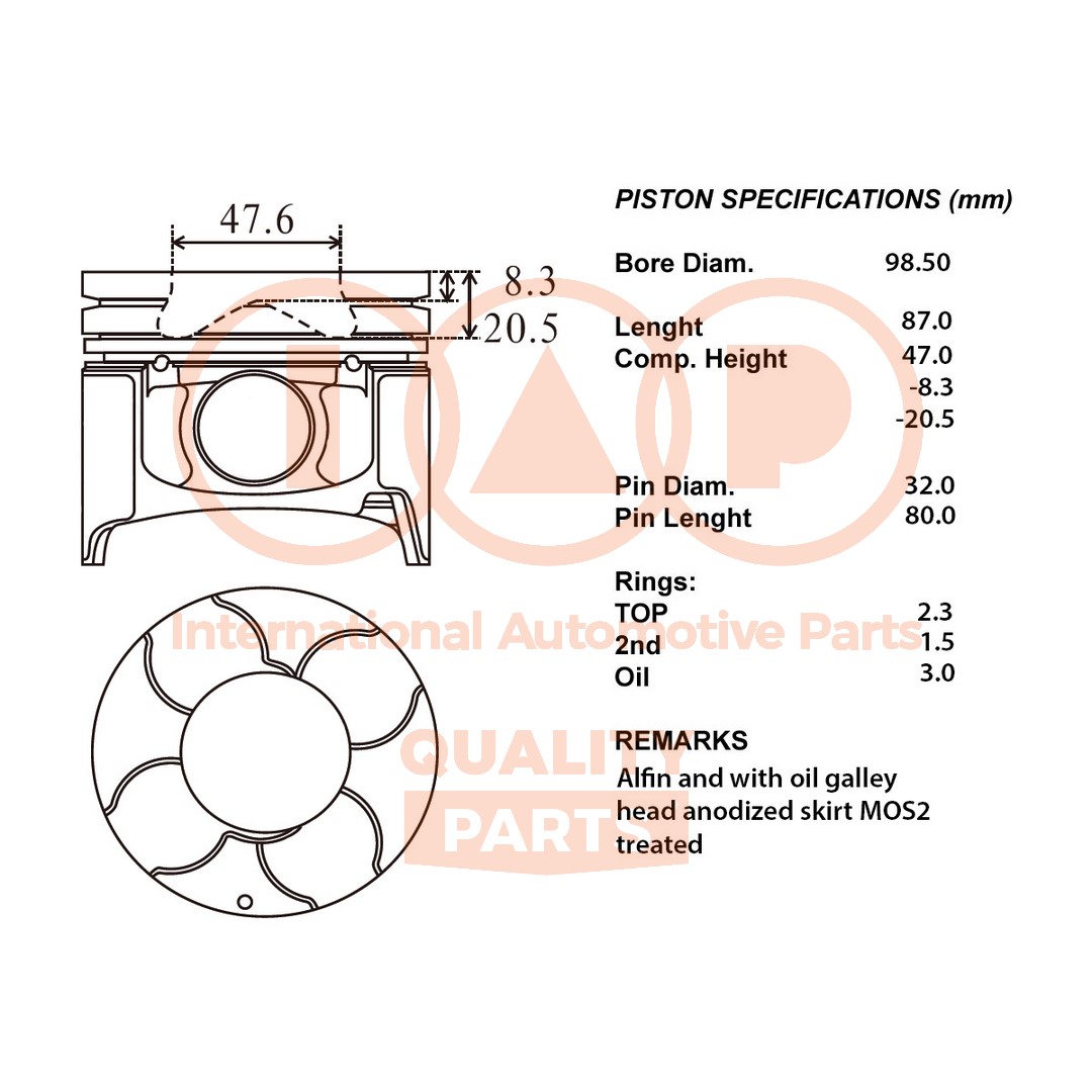 IAP QUALITY PARTS 100-12032...