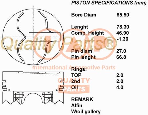 IAP QUALITY PARTS 100-13031...