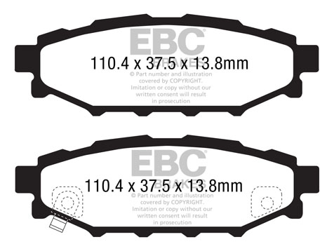 EBC Brakes DP1584 комплект...