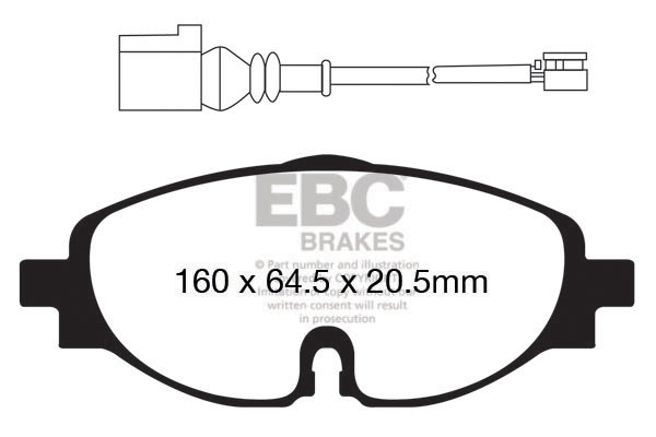 EBC Brakes DP22150 комплект...