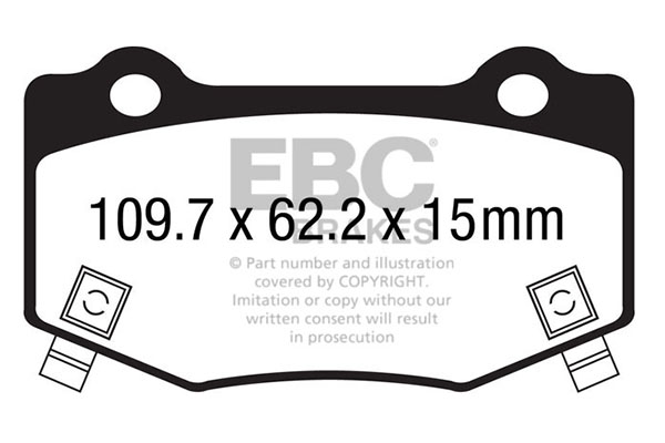 EBC Brakes DP43023R fékbetétkészlet, tárcsafék hátsótengely CADILLAC CHEVROLET