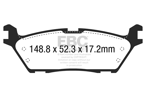 EBC Brakes DP43037R fékbetétkészlet, tárcsafék