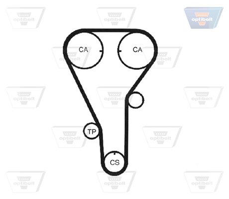 OPTIBELT ZRK 1209 Timing Belt for FORD AUSTRALIA MAZDA