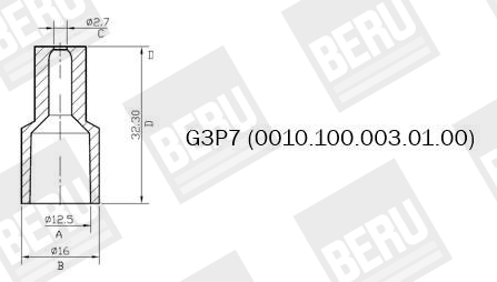 BERU by DRiV G3P7 Beskyttelseskappe, fordelerplugg