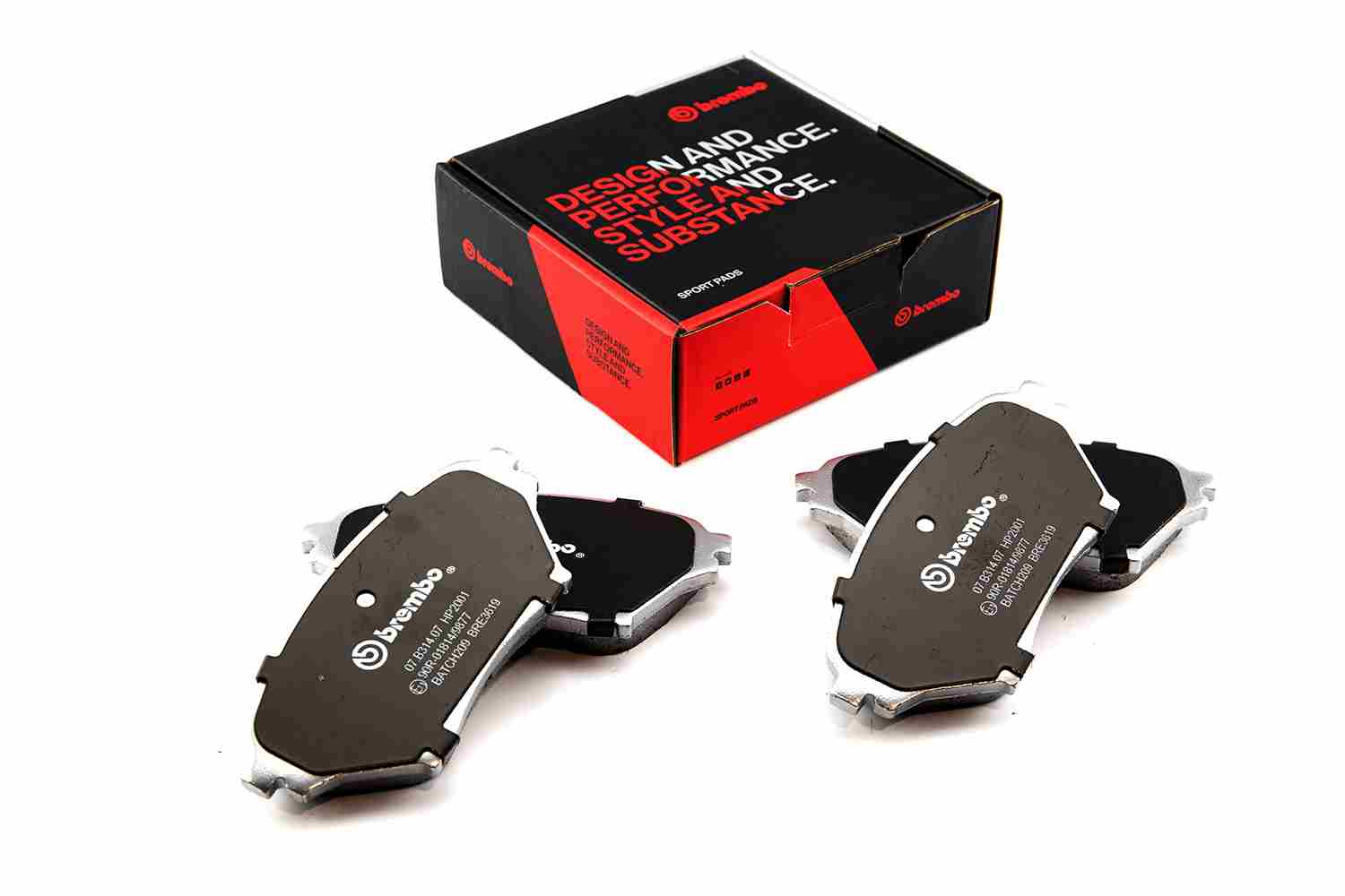 BREMBO 07.B314.07 UPGRADE, SPORT | HP2000 Hochleistungs-Bremsbelagsatz