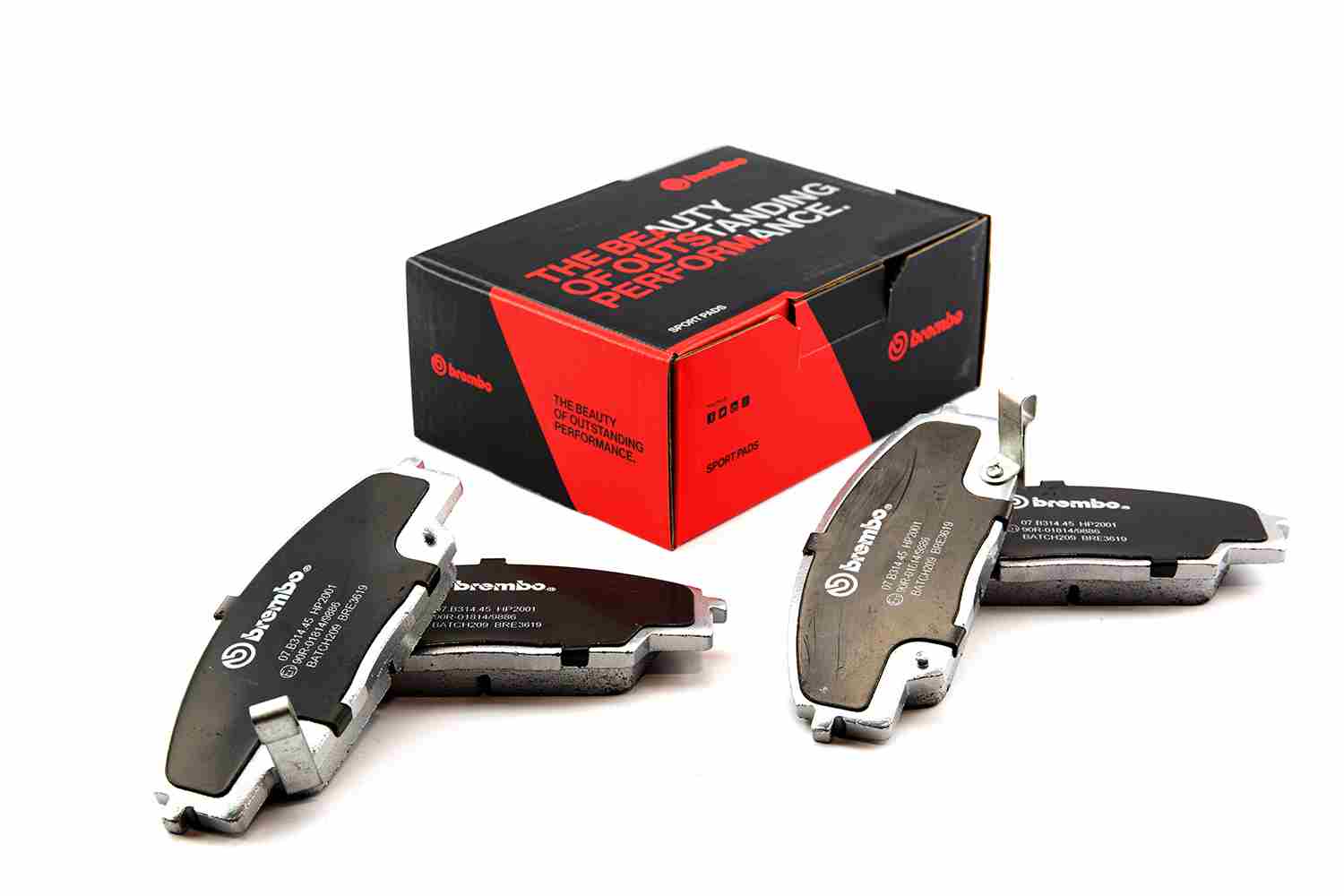 BREMBO 07.B314.45 UPGRADE, SPORT | HP2000 Hochleistungs-Bremsbelagsatz