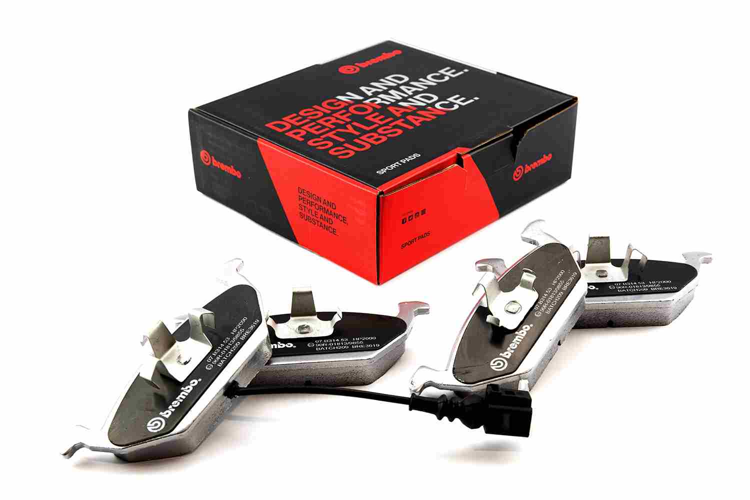 BREMBO 07.B314.53 UPGRADE, SPORT | HP2000 Hochleistungs-Bremsbelagsatz