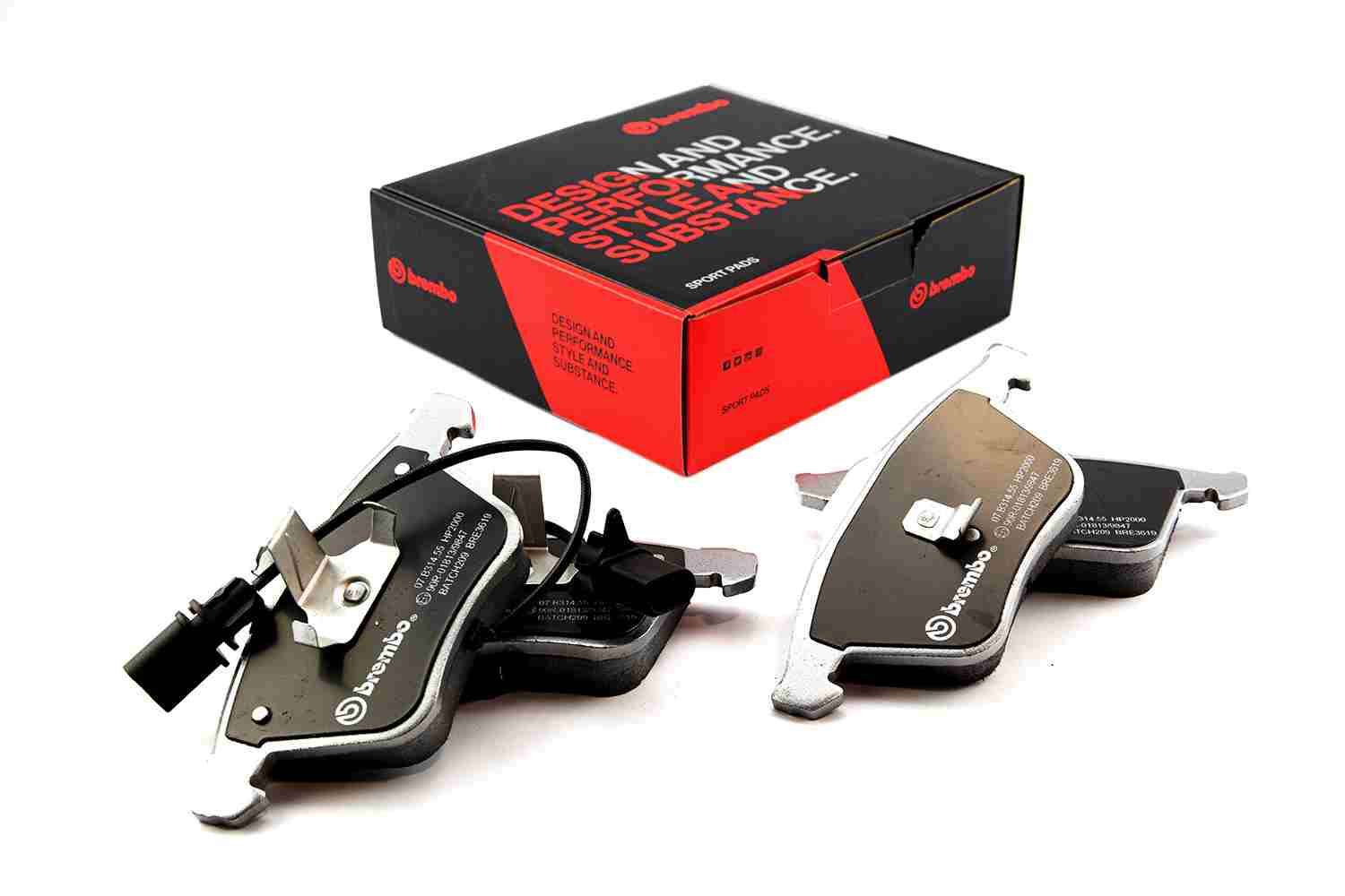 BREMBO 07.B314.55 UPGRADE, SPORT | HP2000 Hochleistungs-Bremsbelagsatz