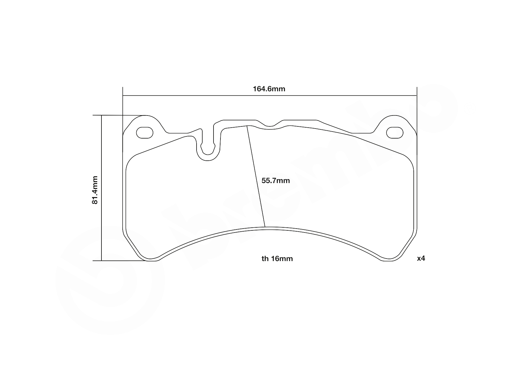 BREMBO 07.B314.65 UPGRADE, SPORT | HP2000 High Performance Brake Pad Set for MASERATI MERCEDES-BENZ