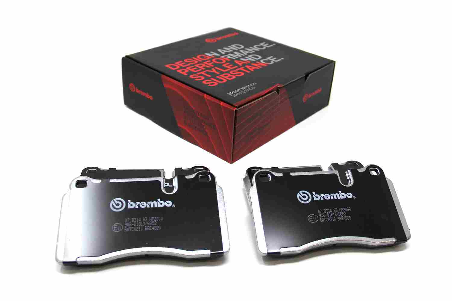 BREMBO 07.B314.83 UPGRADE, SPORT | HP2000 Hochleistungs-Bremsbelagsatz