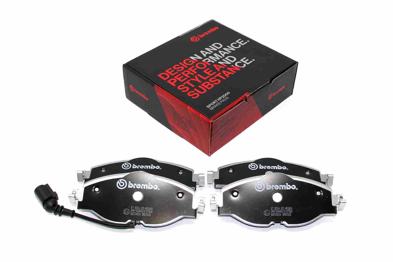 BREMBO 07.B314.93 UPGRADE, SPORT | HP2000 Hochleistungs-Bremsbelagsatz