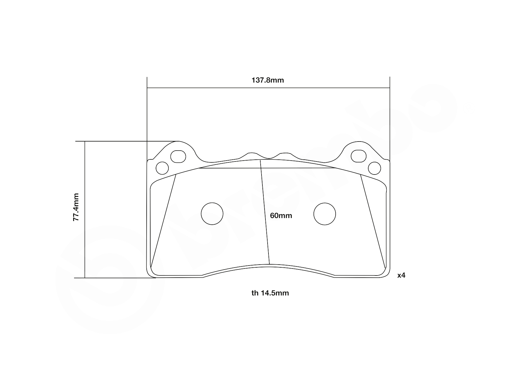 BREMBO 07.B314.95 UPGRADE, SPORT | HP2000 Hochleistungs-Bremsbelagsatz