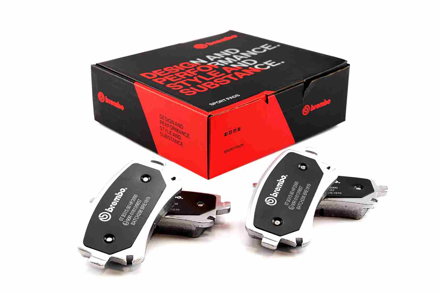 BREMBO 07.B315.00 UPGRADE, SPORT | HP2000 Hochleistungs-Bremsbelagsatz