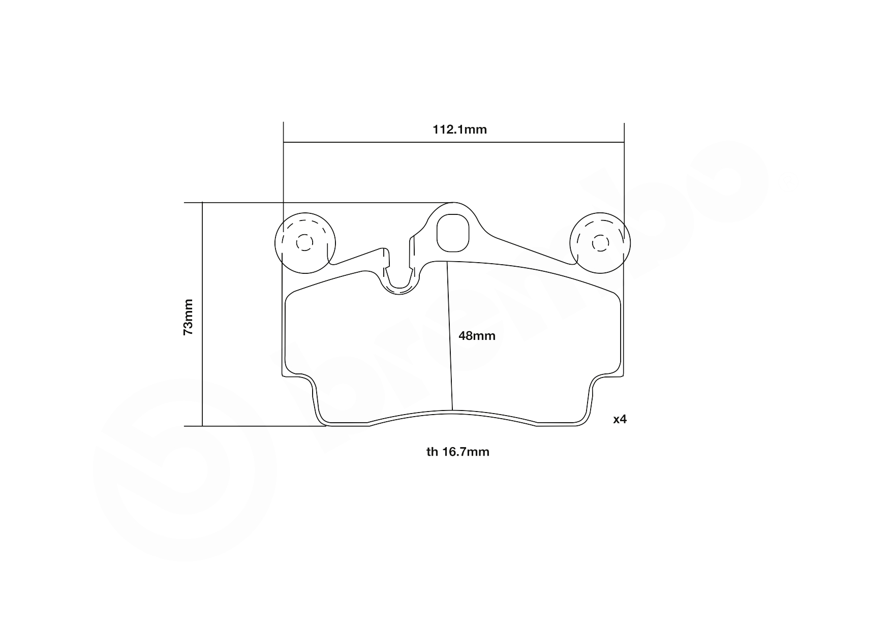 BREMBO 07.B315.16 UPGRADE, SPORT | HP2000 Hochleistungs-Bremsbelagsatz