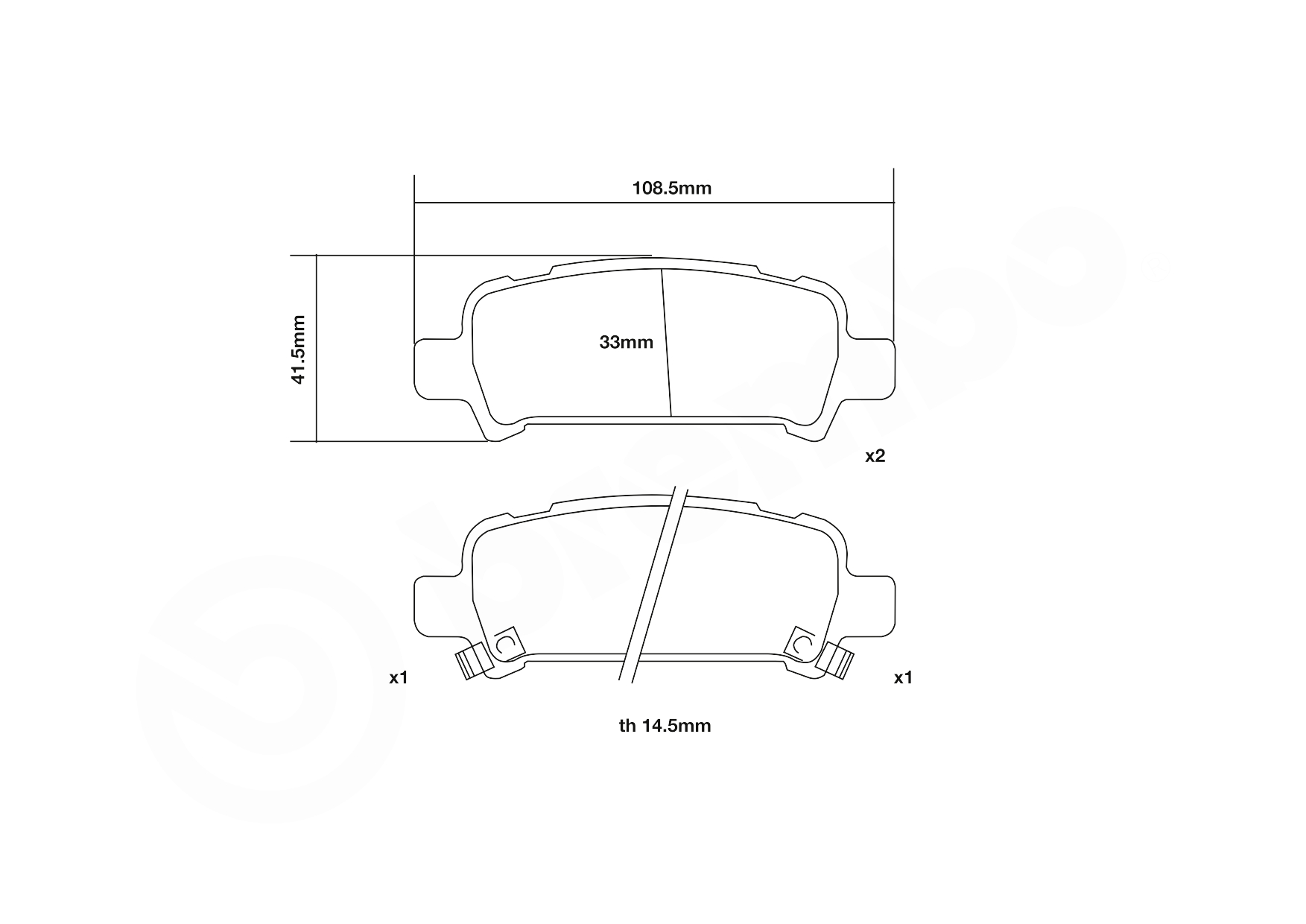 BREMBO 07.B315.17 UPGRADE, SPORT | HP2000 Hochleistungs-Bremsbelagsatz