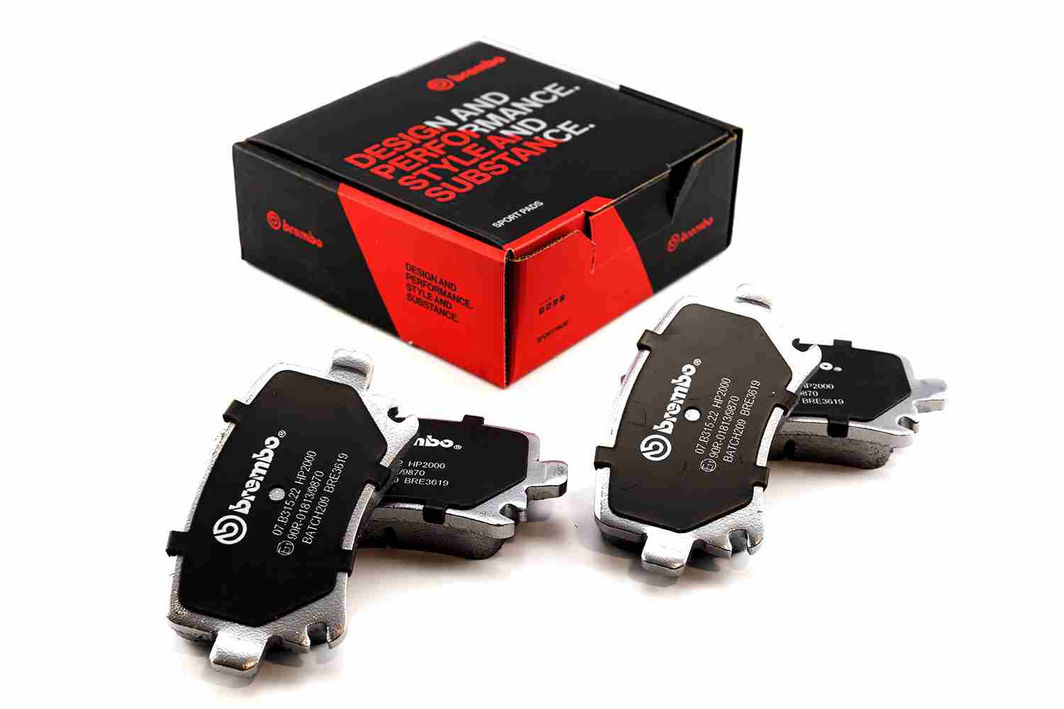 BREMBO 07.B315.22 UPGRADE, SPORT | HP2000 Hochleistungs-Bremsbelagsatz