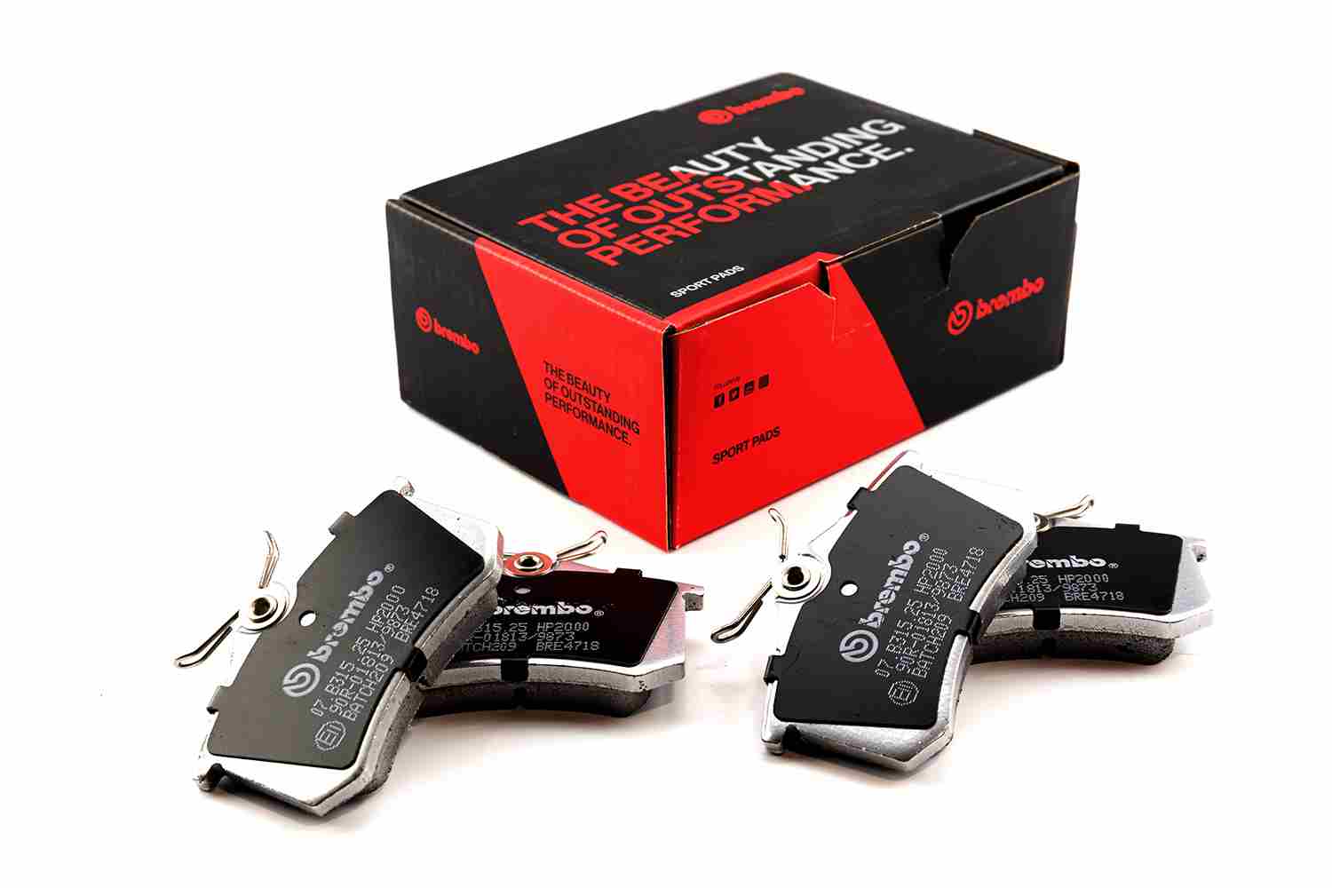 BREMBO 07.B315.25 UPGRADE, SPORT | HP2000 Hochleistungs-Bremsbelagsatz