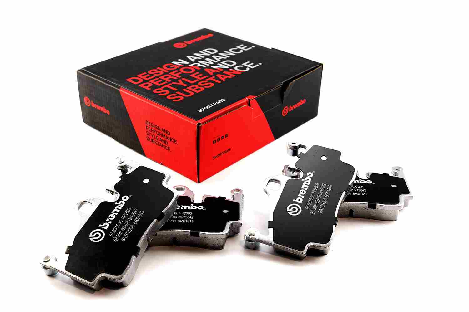 BREMBO 07.B315.36 UPGRADE, SPORT | HP2000 Hochleistungs-Bremsbelagsatz