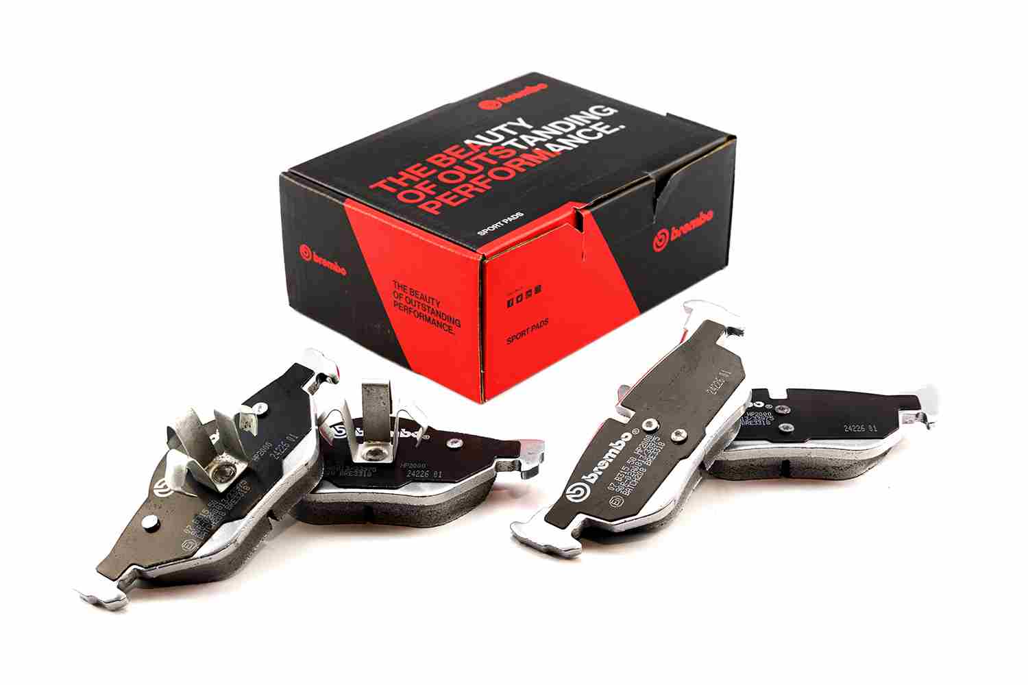 BREMBO 07.B315.50 UPGRADE, SPORT | HP2000 Hochleistungs-Bremsbelagsatz