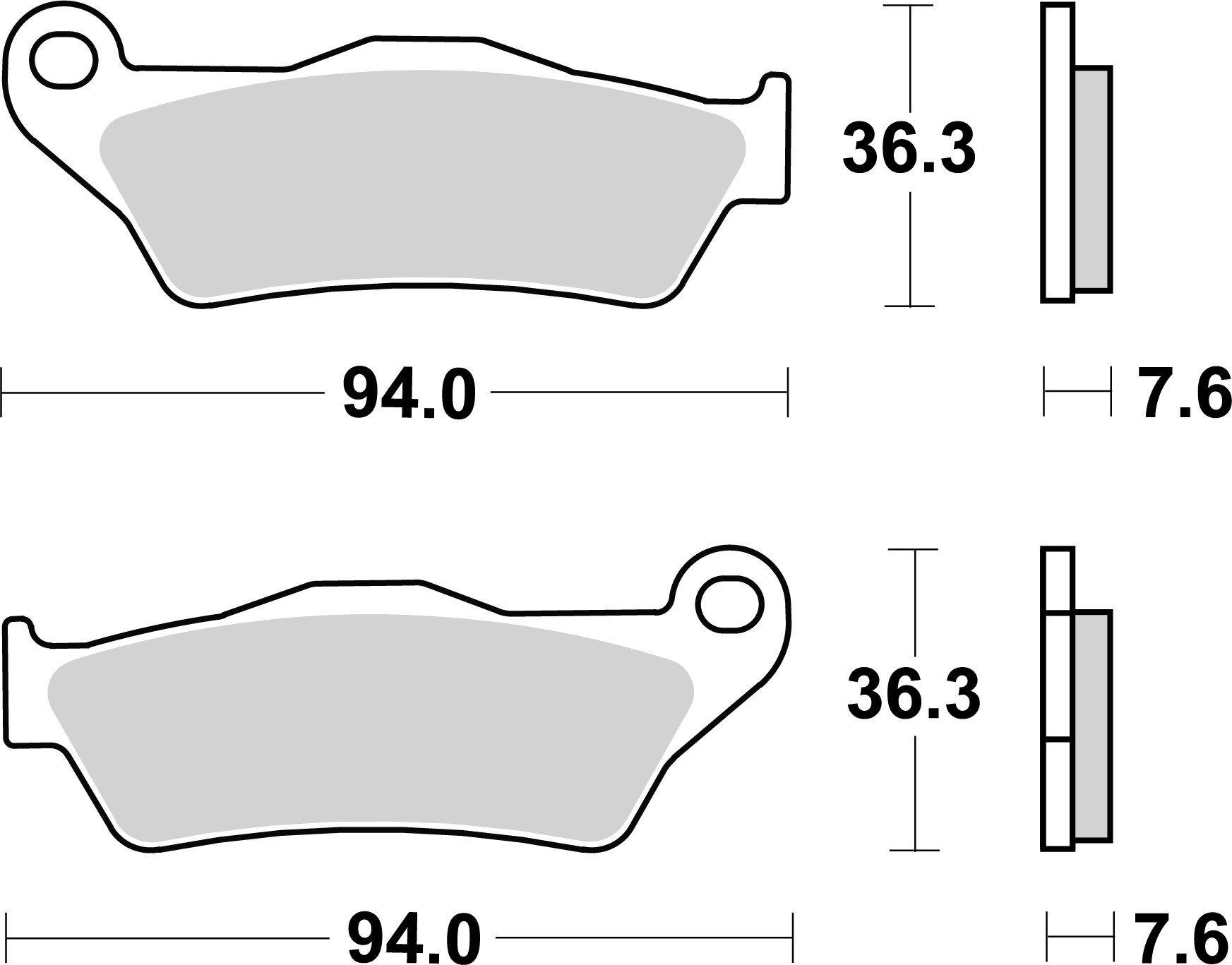 BREMBO 07001 PRIME - CarbonCeramic - CC Bremsbelagsatz, Scheibenbremse