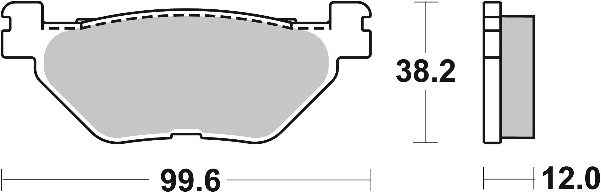 BREMBO 07052XS PRIME - Sinter - XS Bremsbelagsatz, Scheibenbremse