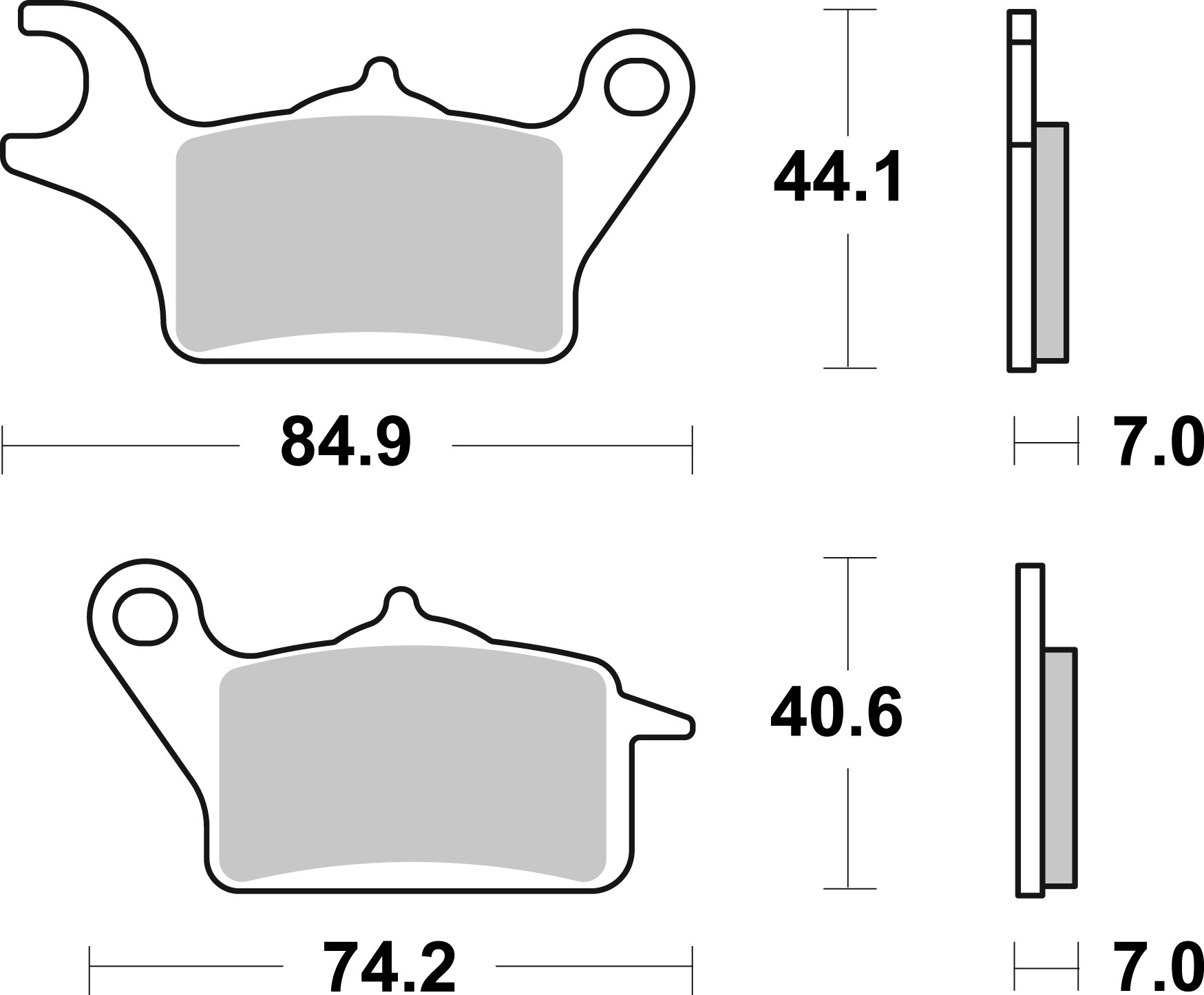 BREMBO 07122 PRIME - CarbonCeramic Bremsbelagsatz, Scheibenbremse