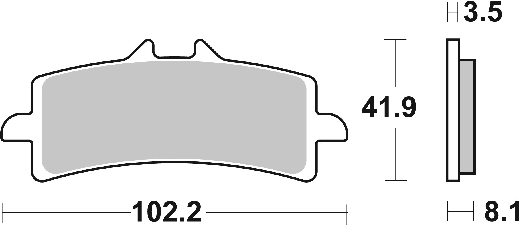 BREMBO 07BB37LA PRIME -  Sinter - LA Bremsbelagsatz, Scheibenbremse
