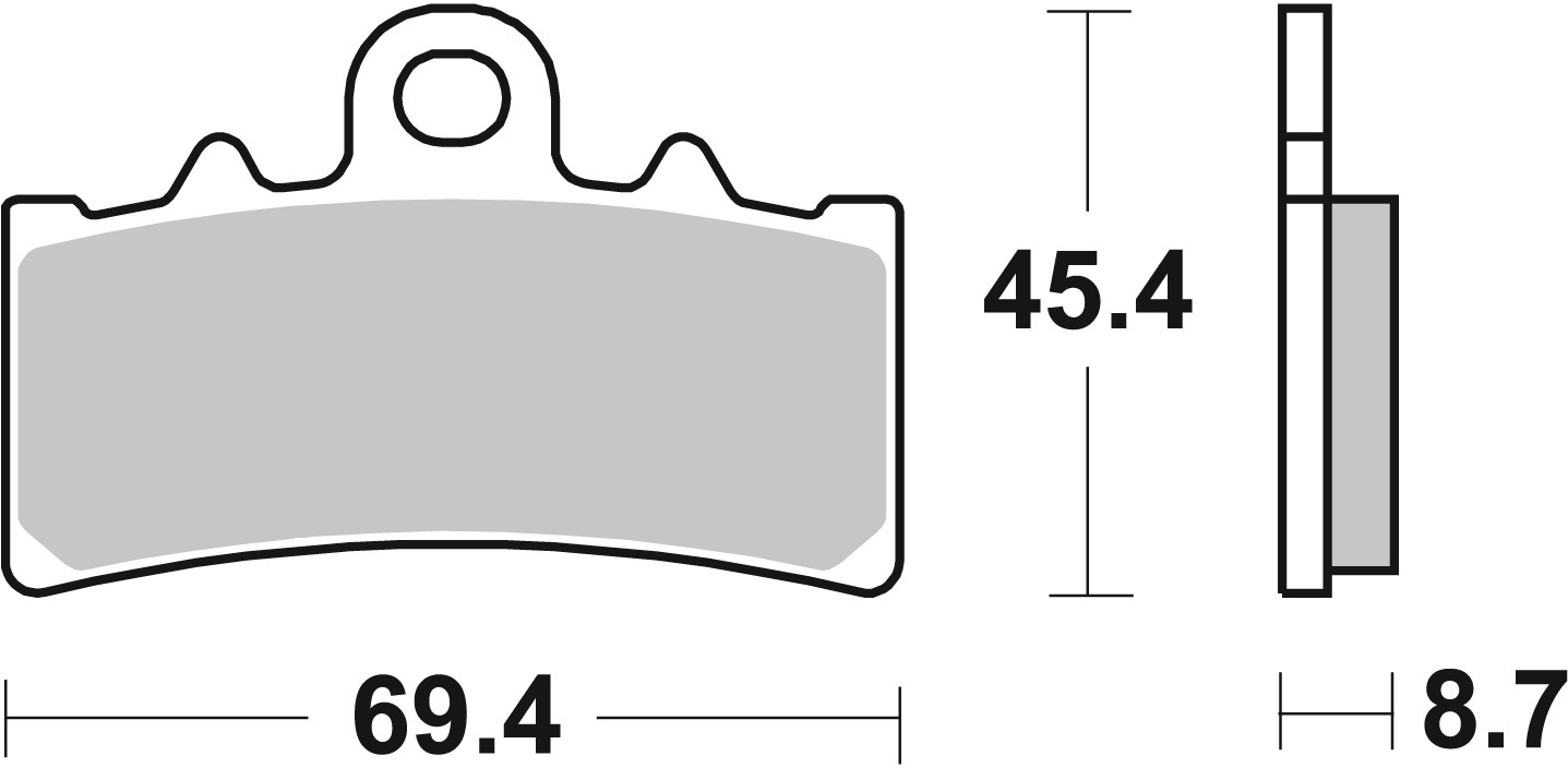 BREMBO 07GR18CC PRIME - CarbonCeramic - CC Bremsbelagsatz, Scheibenbremse