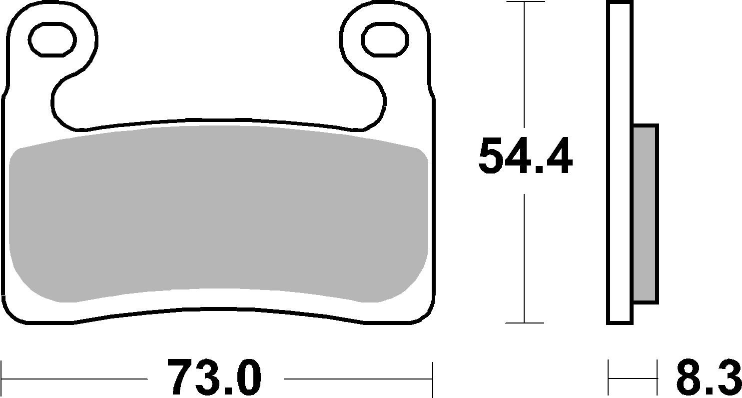 BREMBO 07GR90SA PRIME - Sinter - SA Bremsbelagsatz, Scheibenbremse