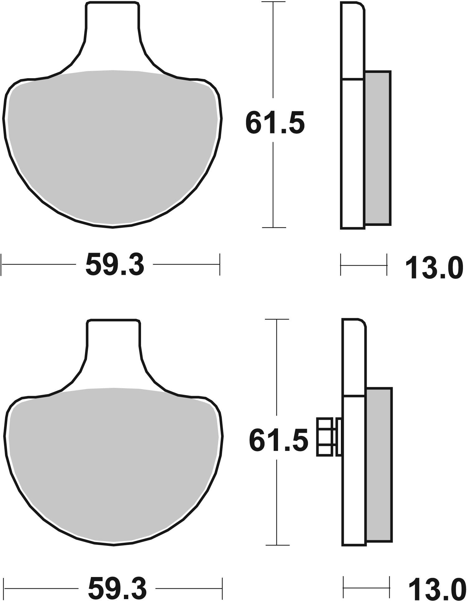 BREMBO 07HD0614 PRIME - CarbonCeramic Bremsbelagsatz, Scheibenbremse