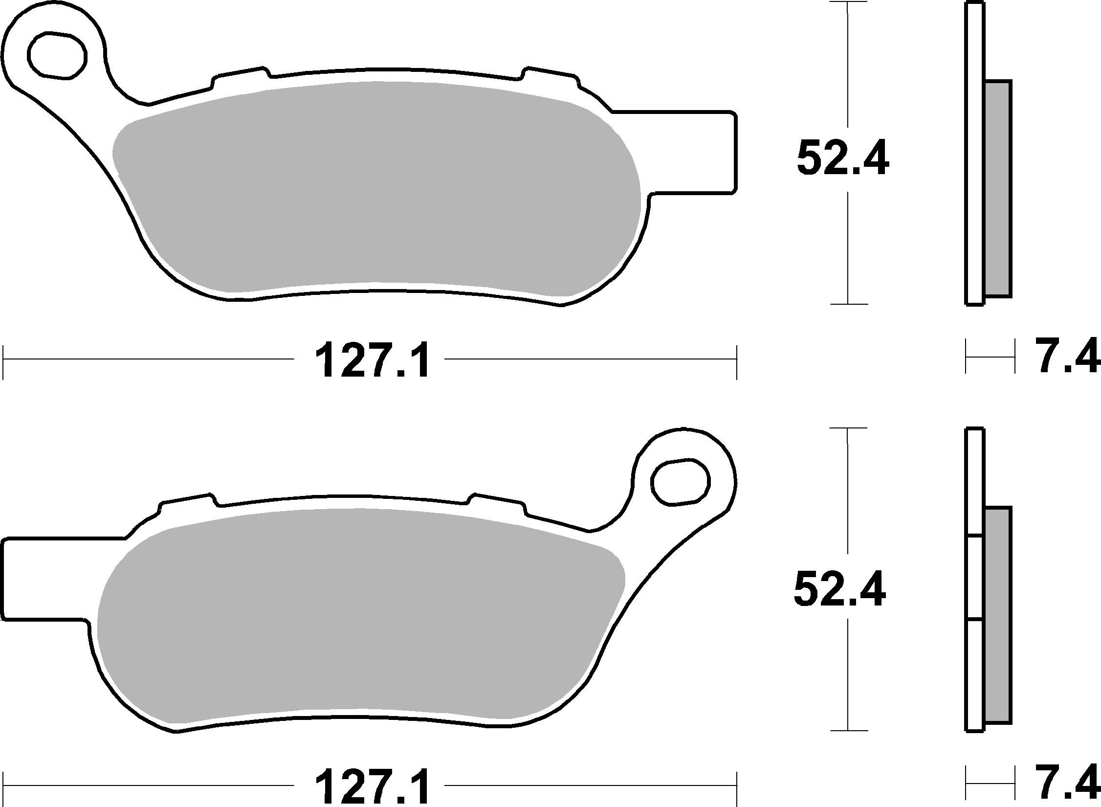 BREMBO 07HD07SP PRIME - Sinter - SP Bremsbelagsatz, Scheibenbremse