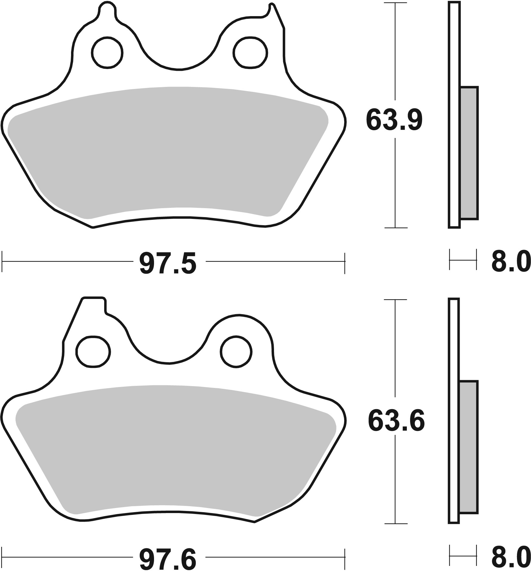 BREMBO 07HD18CC PRIME - CarbonCeramic - CC Bremsbelagsatz, Scheibenbremse