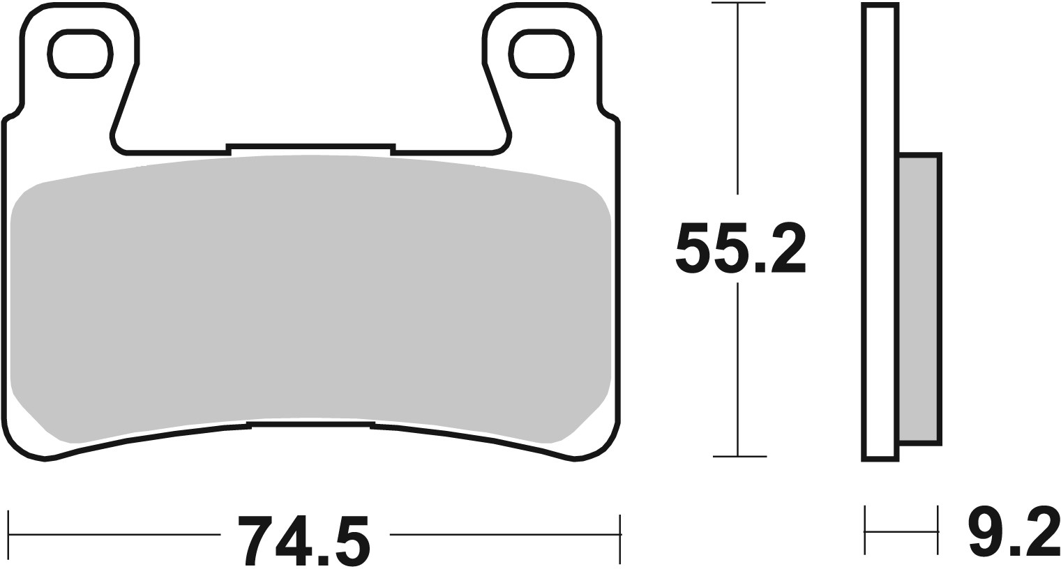 BREMBO 07HD20SA PRIME - Sinter - SA Bremsbelagsatz, Scheibenbremse