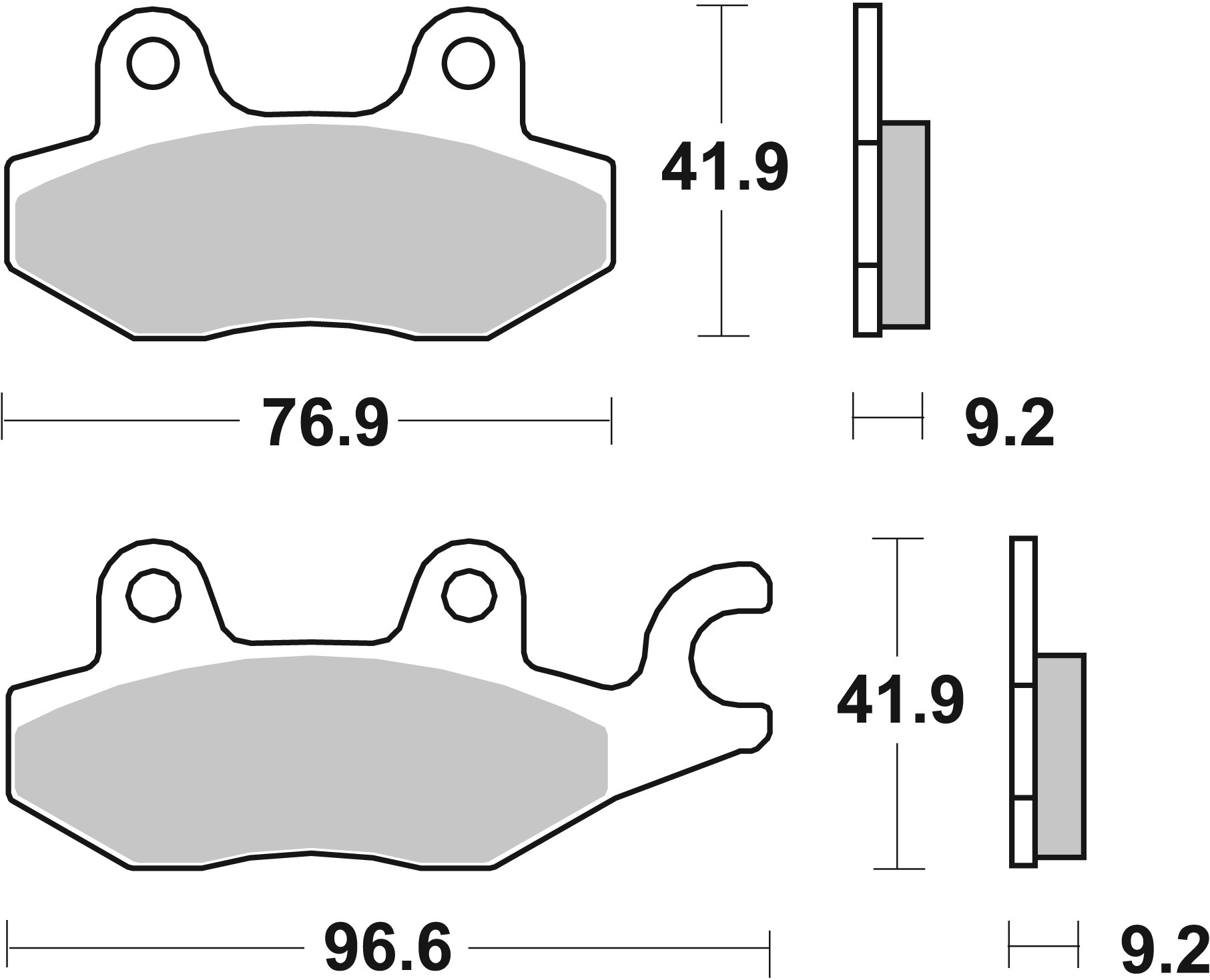 BREMBO 07HO4008 PRIME - CarbonCeramic - CC Bremsbelagsatz, Scheibenbremse