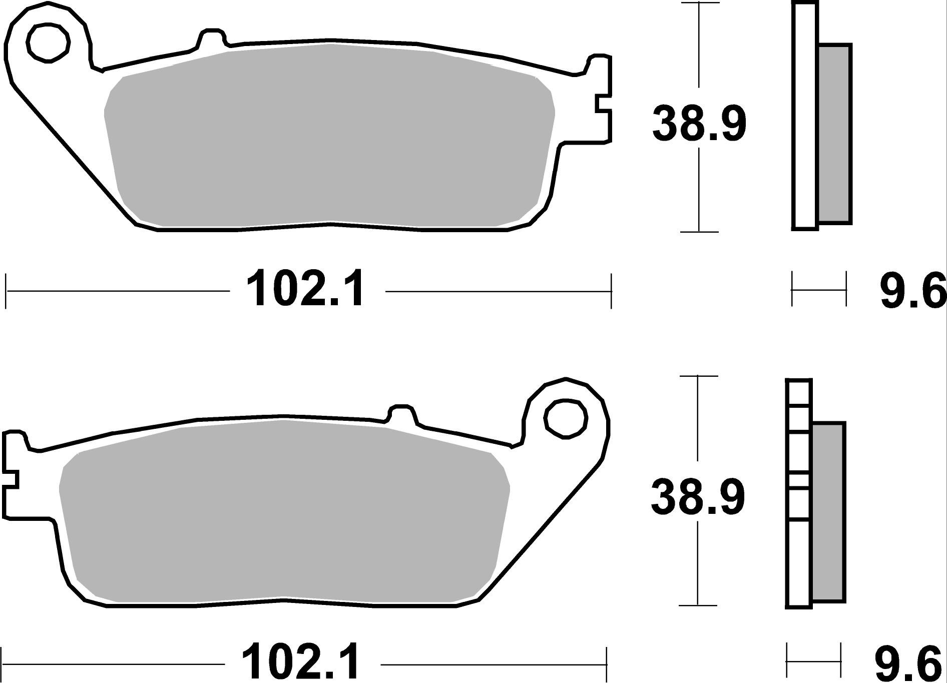 BREMBO 07HO41LA PRIME -  Sinter - LA Bremsbelagsatz, Scheibenbremse