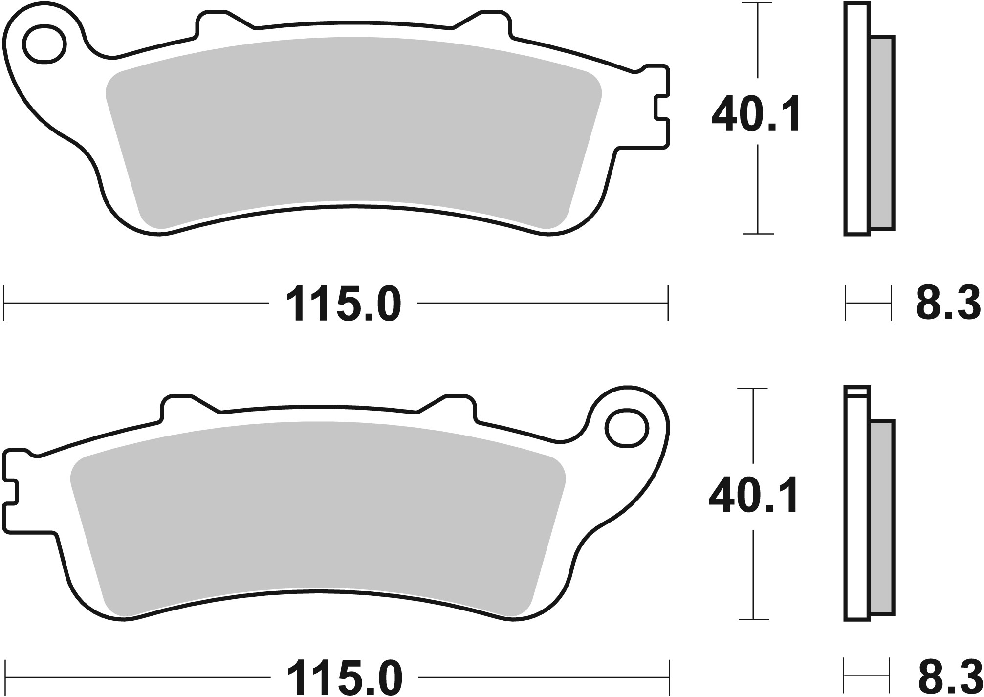 BREMBO 07HO42SA PRIME - Sinter - SA Bremsbelagsatz, Scheibenbremse