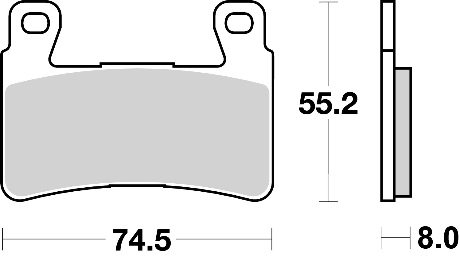 BREMBO 07HO45RC UPGRADE - CarbonCeramic - RC Bremsbelagsatz, Scheibenbremse