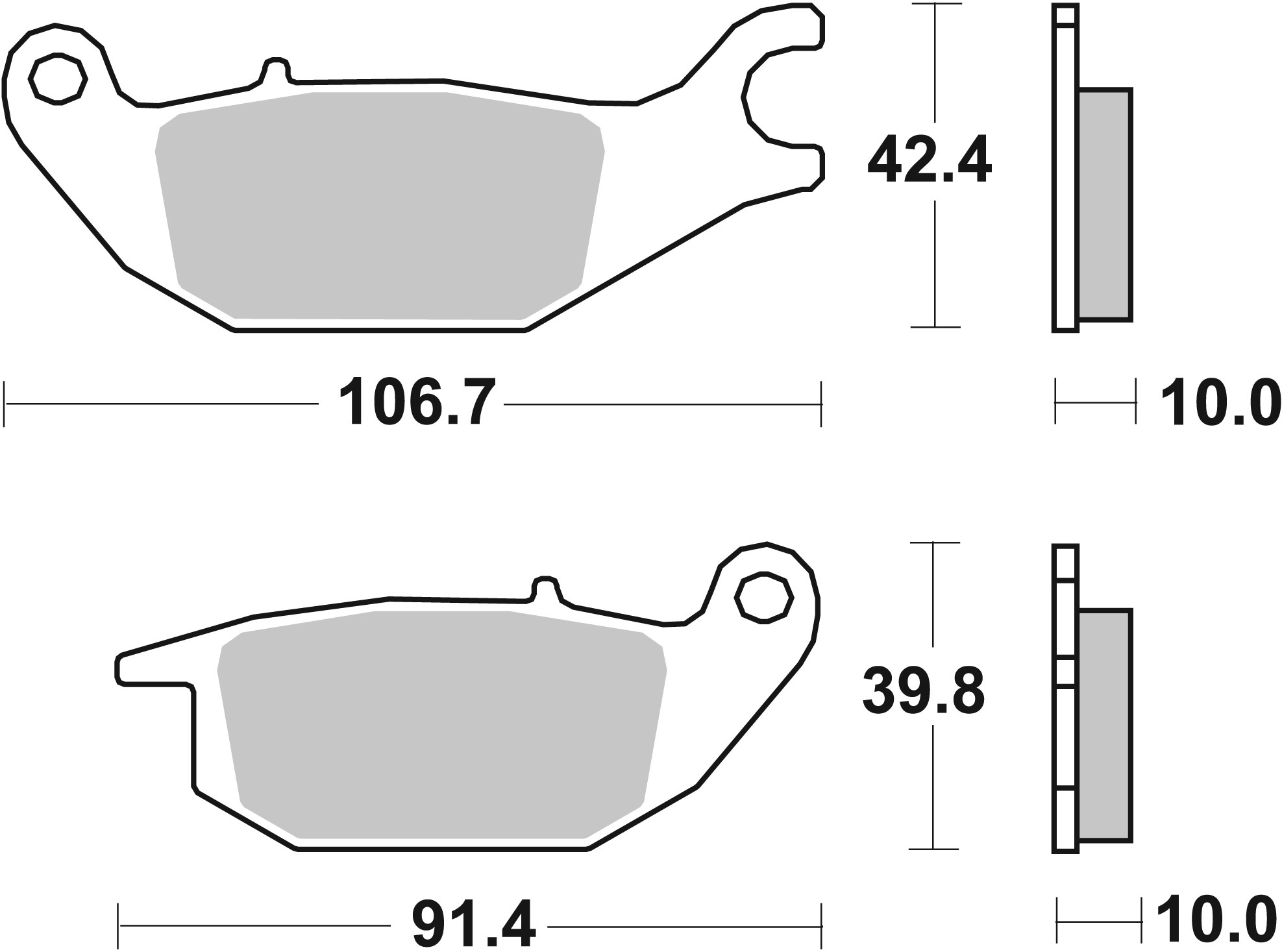 BREMBO 07HO4905 PRIME - CarbonCeramic - CC Bremsbelagsatz, Scheibenbremse