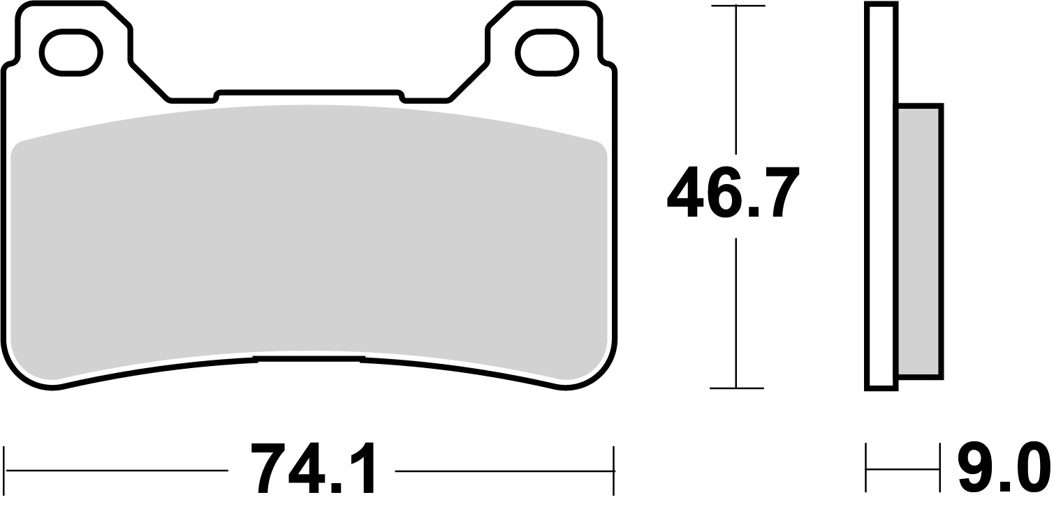 BREMBO 07HO50SR XTRA - Sinter - SR Bremsbelagsatz, Scheibenbremse