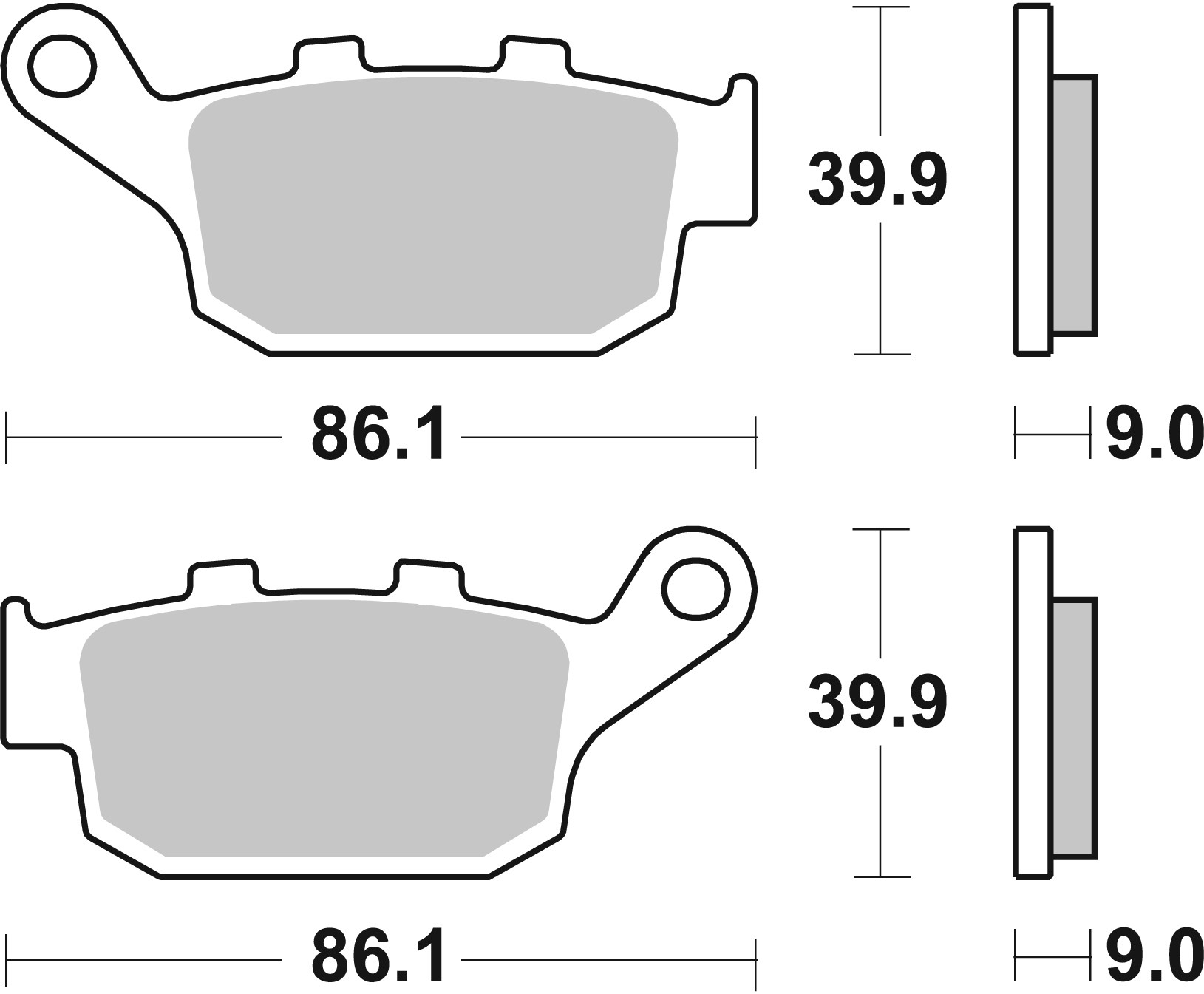 BREMBO 07HO53CC PRIME - CarbonCeramic - CC Bremsbelagsatz, Scheibenbremse