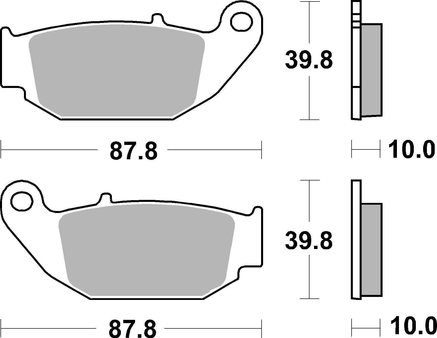 BREMBO 07HO61SD PRIME - Sinter - SD Bremsbelagsatz, Scheibenbremse