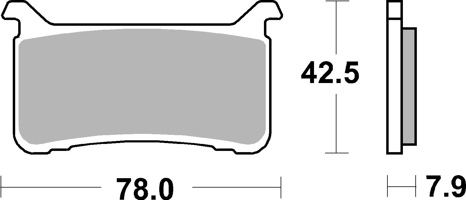 BREMBO 07HO63RC UPGRADE - CarbonCeramic - RC Bremsbelagsatz, Scheibenbremse