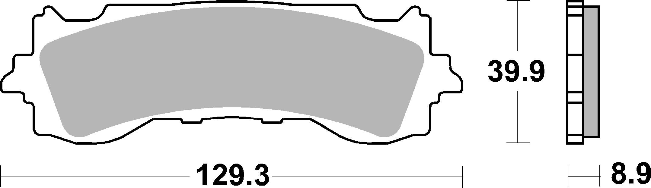 BREMBO 07HO65SA PRIME - Sinter - SA Bremsbelagsatz, Scheibenbremse