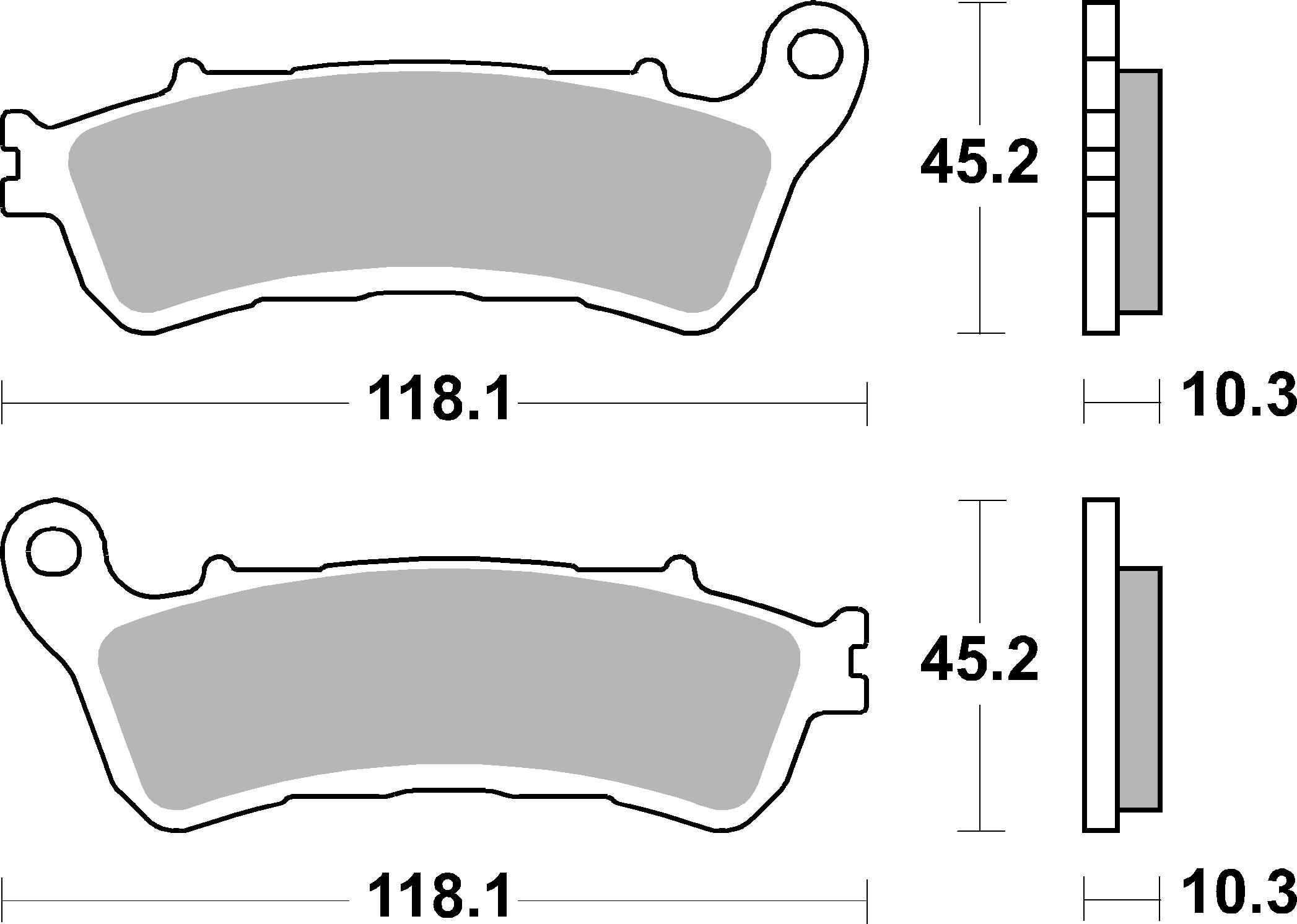 BREMBO 07HO66SP PRIME - Sinter - SP Bremsbelagsatz, Scheibenbremse