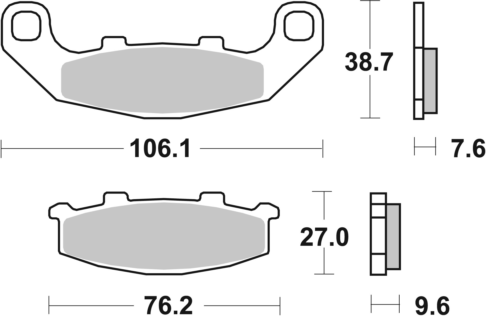 BREMBO 07KA11SP PRIME - Sinter - SP Bremsbelagsatz, Scheibenbremse